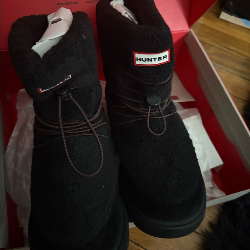 Hunter Boys Black Boots